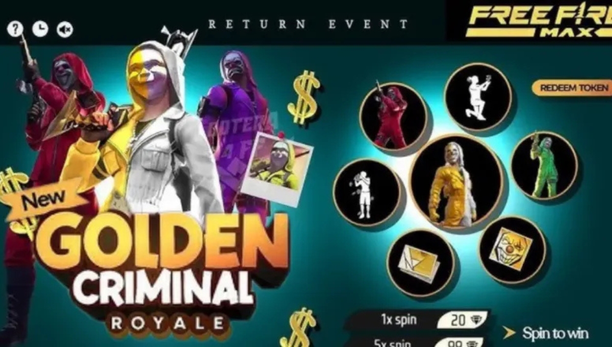 Free Fire में फिर लौटेगा गोल्डन क्रिमिनल बंडल: 2025 में फिर मचेगा तहलका
