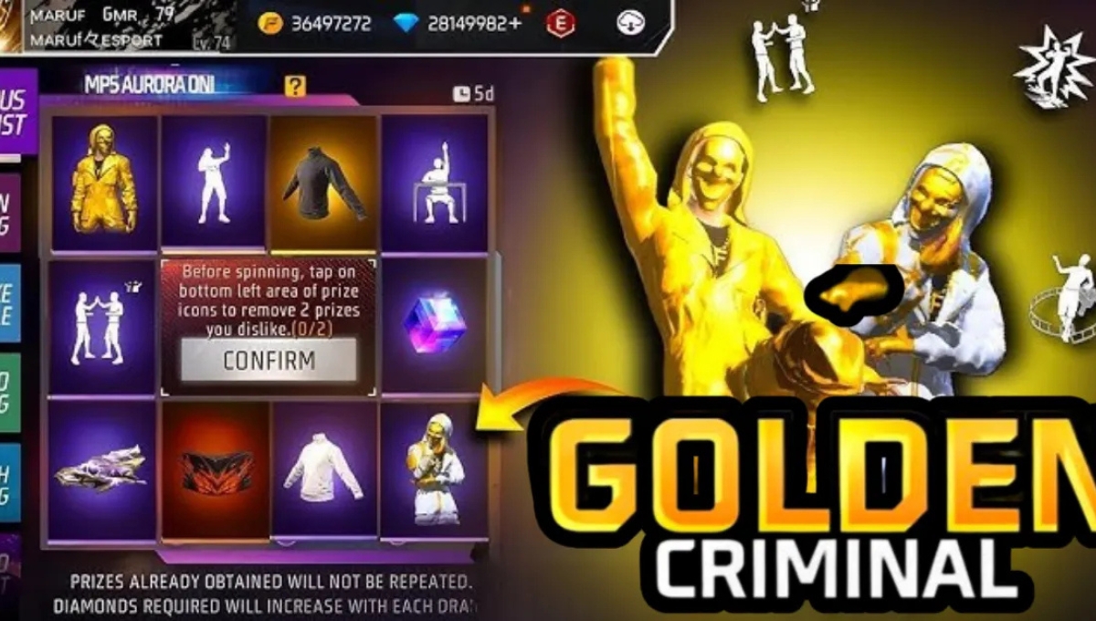Free Fire में फिर लौटेगा गोल्डन क्रिमिनल बंडल: 2025 में फिर मचेगा तहलका