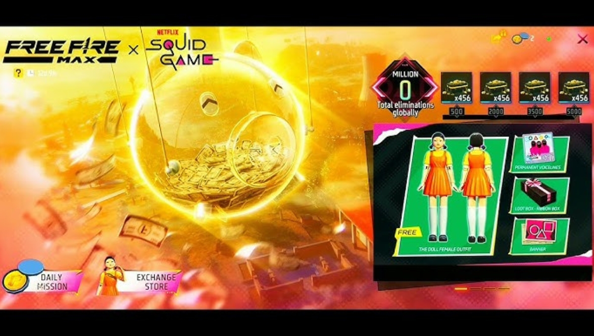 Free Fire Max में Squid Game Ring Event: जब गेम बना असली जज़्बातों का खेल